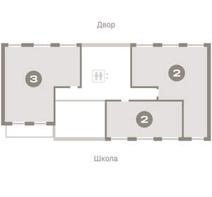 2-к квартира, вторичка, 79м2, 9/9 этаж