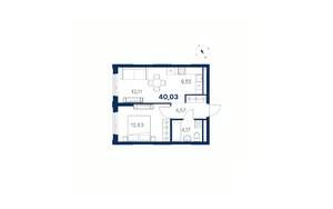 1-к квартира, вторичка, 40м2, 26/28 этаж