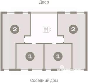 1-к квартира, вторичка, 40м2, 8/9 этаж