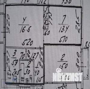 2-к квартира, вторичка, 44м2, 5/5 этаж