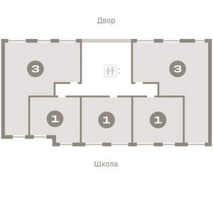 1-к квартира, вторичка, 40м2, 6/9 этаж