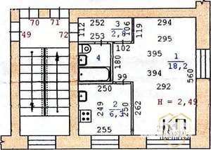 1-к квартира, вторичка, 31м2, 3/5 этаж