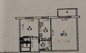 2-к квартира, вторичка, 43м2, 2/9 этаж