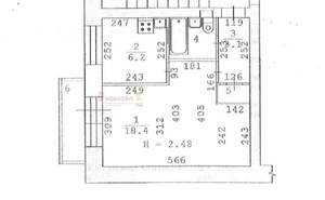 1-к квартира, вторичка, 32м2, 3/5 этаж