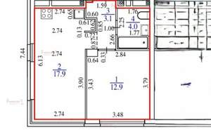 1-к квартира, вторичка, 38м2, 4/31 этаж