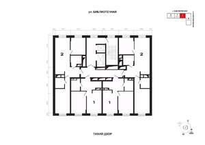 1-к квартира, вторичка, 40м2, 8/25 этаж