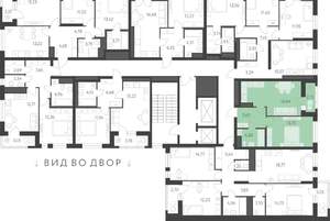 1-к квартира, строящийся дом, 42м2, 8/16 этаж