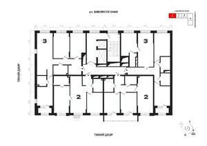 2-к квартира, вторичка, 69м2, 2/25 этаж