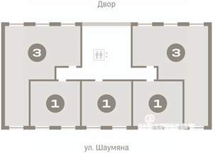 1-к квартира, вторичка, 44м2, 4/7 этаж