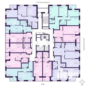 2-к квартира, вторичка, 66м2, 9/19 этаж