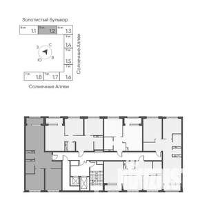 2-к квартира, вторичка, 67м2, 5/16 этаж