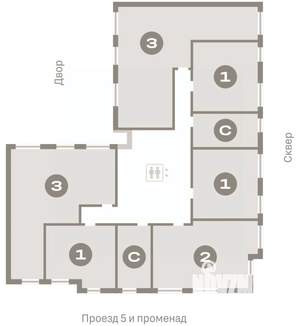 3-к квартира, вторичка, 79м2, 3/9 этаж