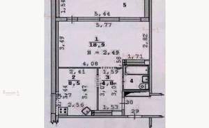 1-к квартира, вторичка, 35м2, 7/12 этаж