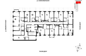 1-к квартира, вторичка, 44м2, 6/25 этаж