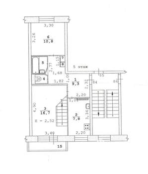 5-к квартира, вторичка, 95м2, 5/6 этаж