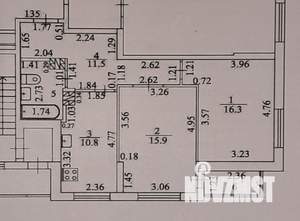2-к квартира, вторичка, 60м2, 4/21 этаж