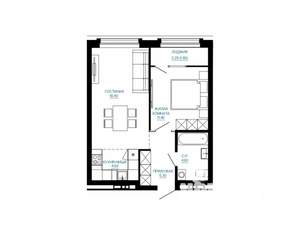 1-к квартира, вторичка, 46м2, 4/7 этаж