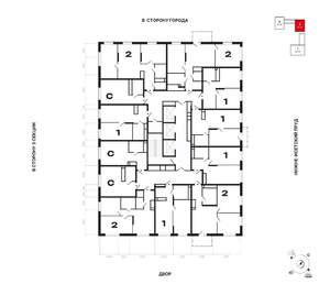 1-к квартира, строящийся дом, 39м2, 5/25 этаж