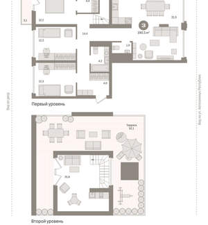 3-к квартира, вторичка, 191м2, 7/17 этаж