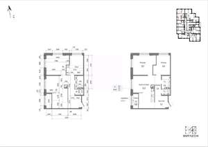 2-к квартира, вторичка, 73м2, 8/26 этаж