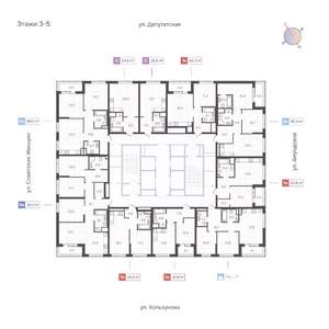 2-к квартира, вторичка, 65м2, 3/31 этаж