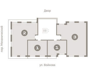 2-к квартира, вторичка, 95м2, 7/7 этаж