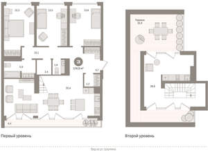 3-к квартира, вторичка, 175м2, 7/17 этаж
