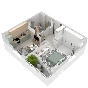 1-к квартира, вторичка, 40м2, 11/17 этаж