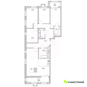4-к квартира, вторичка, 116м2, 29/31 этаж