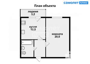 1-к квартира, вторичка, 38м2, 17/25 этаж