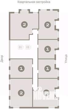 1-к квартира, вторичка, 52м2, 9/16 этаж