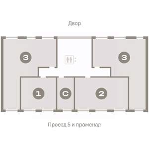 3-к квартира, вторичка, 84м2, 4/9 этаж