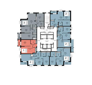 2-к квартира, вторичка, 64м2, 25/30 этаж