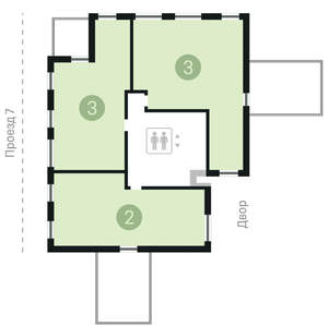 3-к квартира, вторичка, 122м2, 7/9 этаж