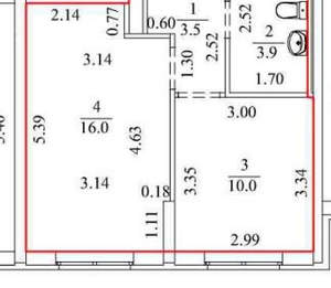 1-к квартира, вторичка, 33м2, 5/19 этаж