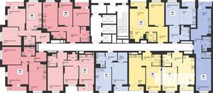 2-к квартира, строящийся дом, 58м2, 6/25 этаж