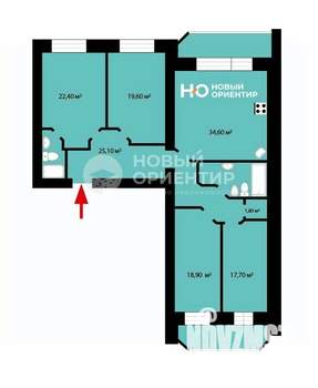 4-к квартира, вторичка, 153м2, 12/19 этаж