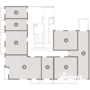 1-к квартира, вторичка, 55м2, 2/9 этаж