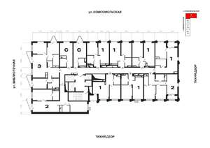 2-к квартира, вторичка, 58м2, 7/25 этаж