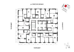 2-к квартира, вторичка, 60м2, 28/30 этаж