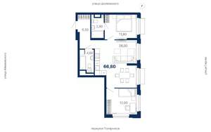 2-к квартира, вторичка, 67м2, 11/29 этаж