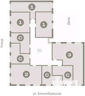 1-к квартира, вторичка, 40м2, 4/9 этаж