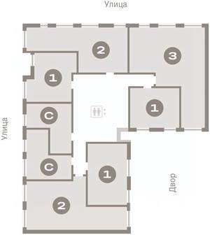 2-к квартира, вторичка, 61м2, 3/7 этаж