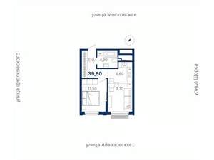 1-к квартира, вторичка, 40м2, 16/30 этаж