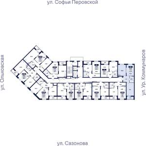 2-к квартира, вторичка, 57м2, 6/17 этаж
