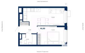 1-к квартира, вторичка, 41м2, 5/29 этаж