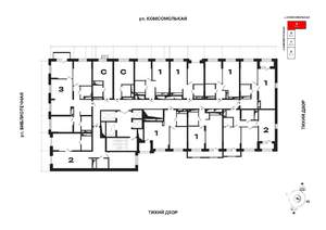 1-к квартира, вторичка, 44м2, 19/25 этаж