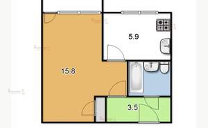 1-к квартира, вторичка, 30м2, 4/5 этаж
