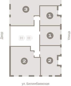 2-к квартира, вторичка, 62м2, 5/25 этаж