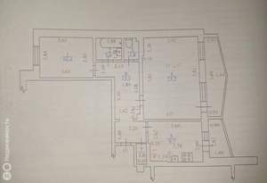 2-к квартира, вторичка, 72м2, 12/12 этаж